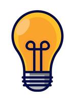 light bulb icon vector