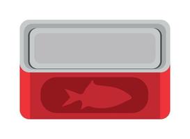 food fish in can vector