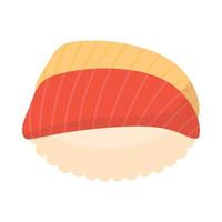 tasty sushi seafood vector