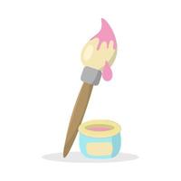 paintbrush and color vector