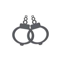 handcuffs icon isolated vector