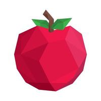 apple low poly vector