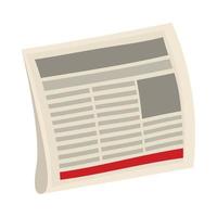 Newspaper isolated icon