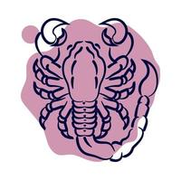 signo del zodiaco escorpio vector