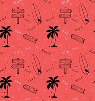 surf summer background vector