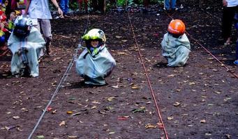 Pamulang, August 17, 2022. Various competitions to commemorate Indonesia's independence day were carried out in a simple but still lively manner photo