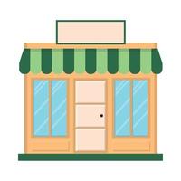 store with billboard vector