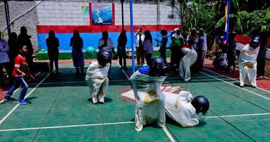 Pamulang, August 17, 2022. Various competitions to commemorate Indonesia's independence day were carried out in a simple but still lively manner. photo