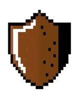 shield pixel icon vector