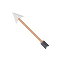 wooden arrow icon vector