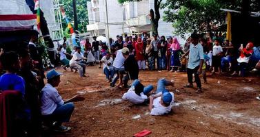 Pamulang, August 17, 2022. Various competitions to commemorate Indonesia's independence day were carried out in a simple but still lively manner. photo