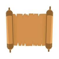 antique papyrus scroll vector