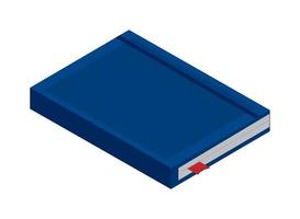 book with bookmark icon vector