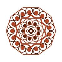 oriental mandala pattern vector