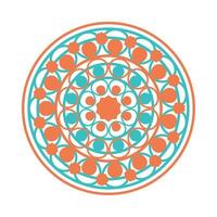 decorative mandala icon vector