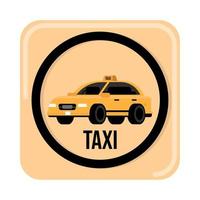 servicio de taxi publico vector