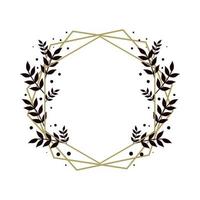 wreath frame flower vector