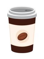 disposable coffee cup vector