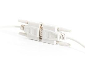 VGA input cable  connector with white cord photo