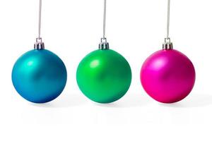 Set of Christmas balls photo