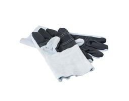 Leather gloves on white photo