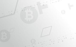 fondo verde claro, vector de ilustración de moneda criptográfica bitcoin para página, logotipo, tarjeta, banner, web e impresión.