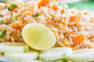 Delicious fried rice thai style photo