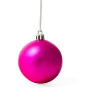Pink Christmas ball photo