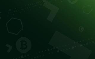 Light green background, Bitcoin crypto currency illustration vector for page, logo, card, banner, web and printing.