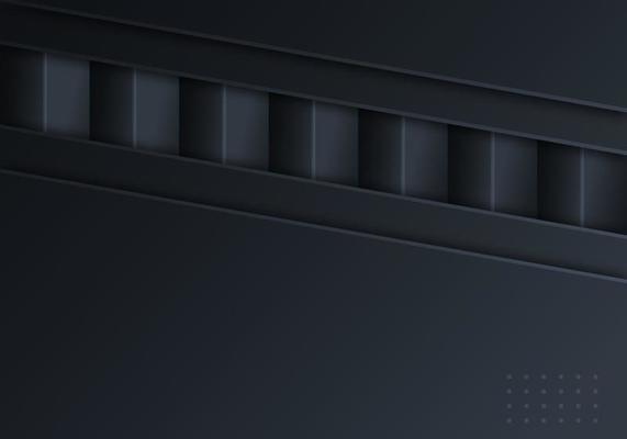 Abstract Black Overlap Layers Techno Background with Copy Space for Text