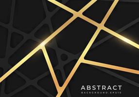 Mosaic Wallpaper Black and Gold Dimension Line Background with Copy Space for Text vector