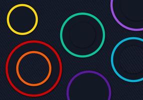 3D Circle Dynamic Shape Dimension Layers Geometric Background with Colorful Line vector