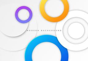 Abstract Geometric Circle Ring Color Shape Background with Copy Space for Text