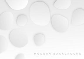 Abstract White Circle Dimension Shape Background with Copy Space for Text vector