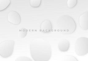 Abstract White Circle Dimension Shape Background with Copy Space for Text vector