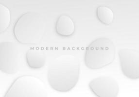 Abstract White Circle Dimension Shape Background with Copy Space for Text vector