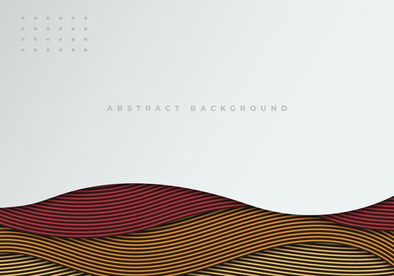 Abstract Colorful Wavy Line Layer Dimension Background with Copy Space for Text
