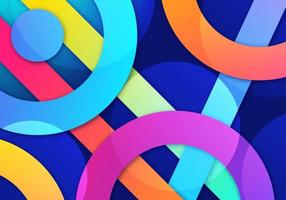 Colorful Modern Overlaping Layers Gradient Background vector