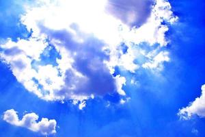 Blue sky background and white clouds soft focus. blue sky cloudsfor background.Natural background. photo