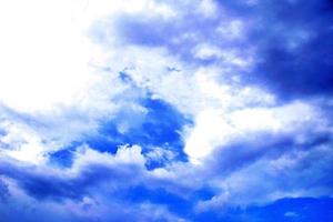 Blue sky background and white clouds soft focus. blue sky cloudsfor background.Natural background. photo