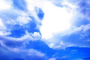 Blue sky background and white clouds soft focus. blue sky cloudsfor background.Natural background. photo