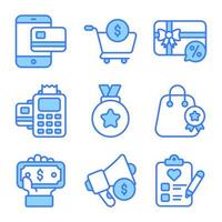 Cyber Monday icons Set of E-Commerce and Shopping related Vector Icons.