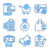 Cyber Monday icons Set of E-Commerce and Shopping related Vector Icons.