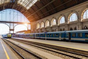 Hungary Budapest main central train station serving tourism between major Europe cities