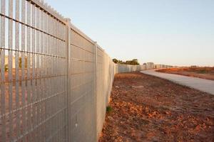 The Heavy Duty Metal Fencing that goes around all of Brule Marx Park in the Northwest of Brasilia, Brazil photo