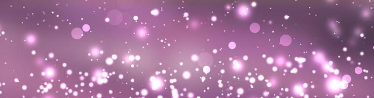 Panoramic light holiday decoration concept. Beautiful bokeh abstract shiny light and glitter for christmas background photo