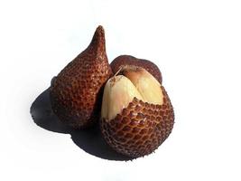 zalacca or snakefruit isolated on white background photo