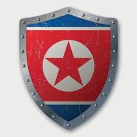 Old Shield with Flag vector