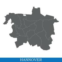 High Quality map city of Germany vector