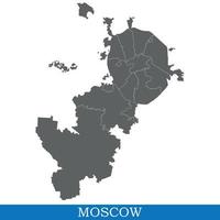 mapa de la ciudad de rusia vector